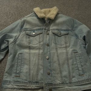 Sherpa jean jacket